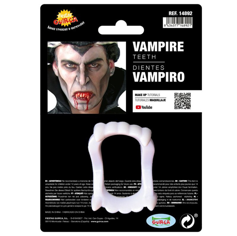 DENTI VAMPIRO FLUORESCENTI