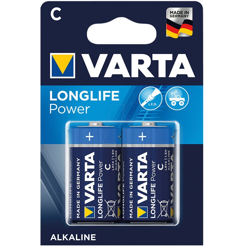 PILA ALCALINA 1/2 TORCIA C LONGLIFEPOWER x4