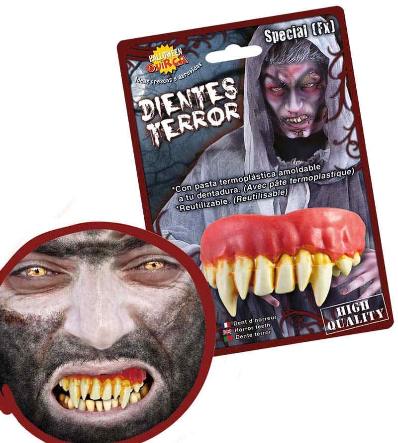 DENTI VAMPIRO ALTA QUALITA' TERMOPLASTICA