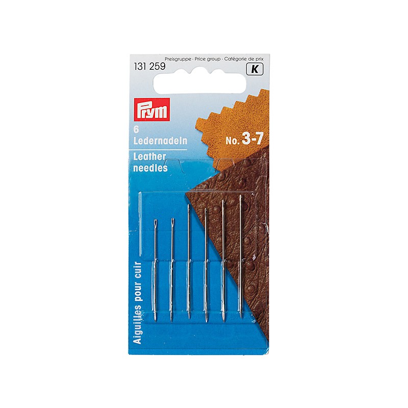 AGHI PER PELLE CON PUNTA TRIANGOLARE 3-7 ASSORTITI 6 PZ PRYM