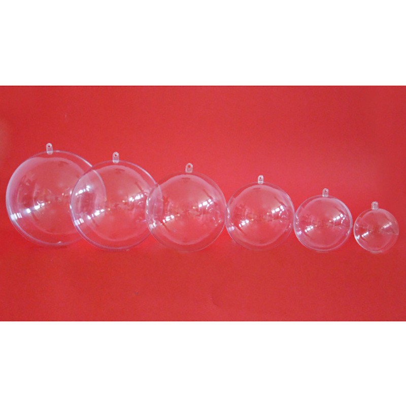 SFERA TRASPARENTE PLASTICA D. 6 CM