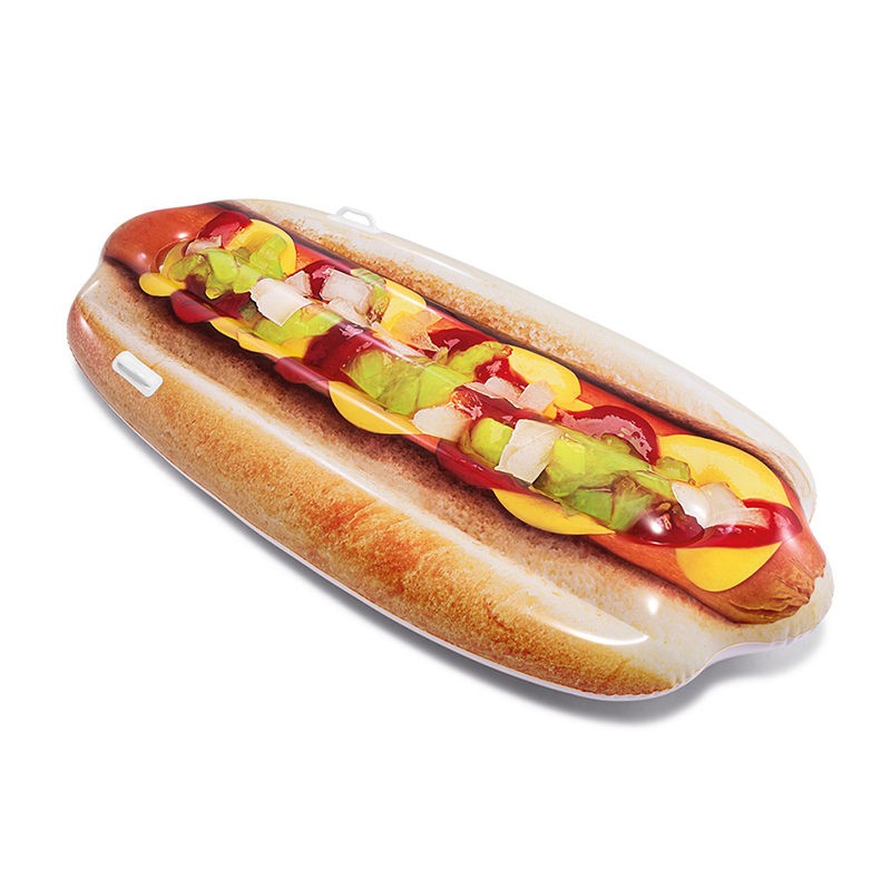 MATERASSINO MANIGLIE HOT DOG CM 180 X 89 STAMPA REALISTICA