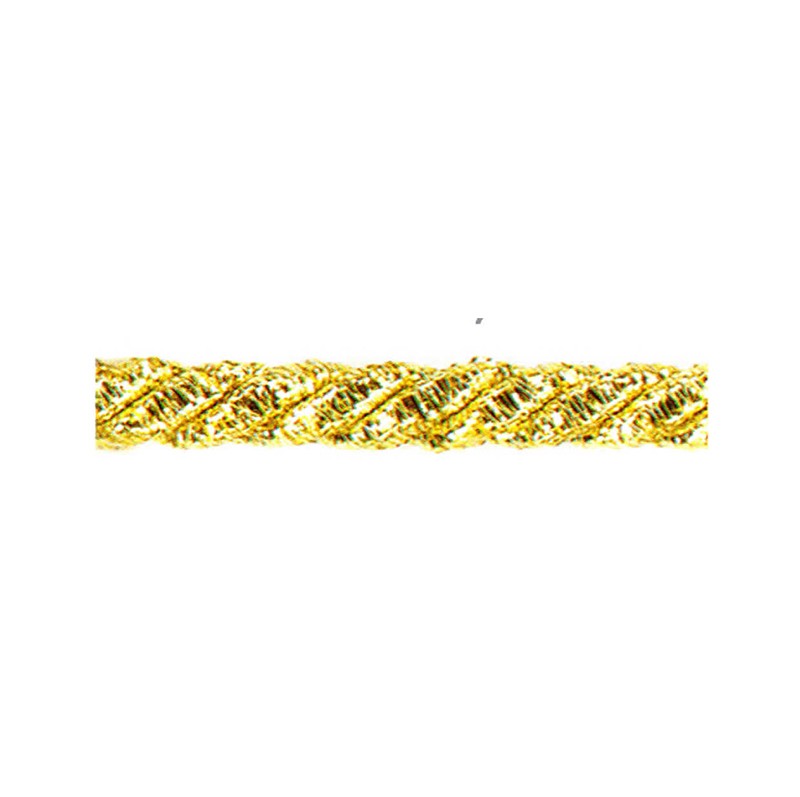 CORDONE 3 CAPI LUREX 5,5 MM 25 METRI COLORE ORO