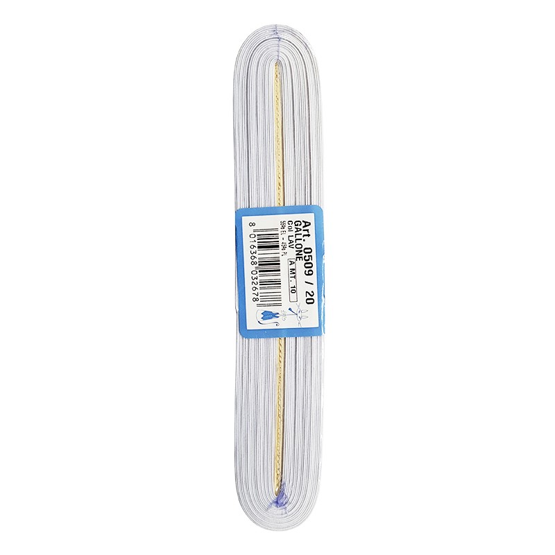 GALLONE ELASTICO 20 MM 10 METRI COLORE LAVABILE