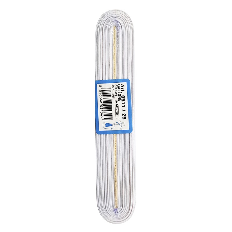 GALLONE ELASTICO 24 MM 10 METRI COLORE LAVABILE