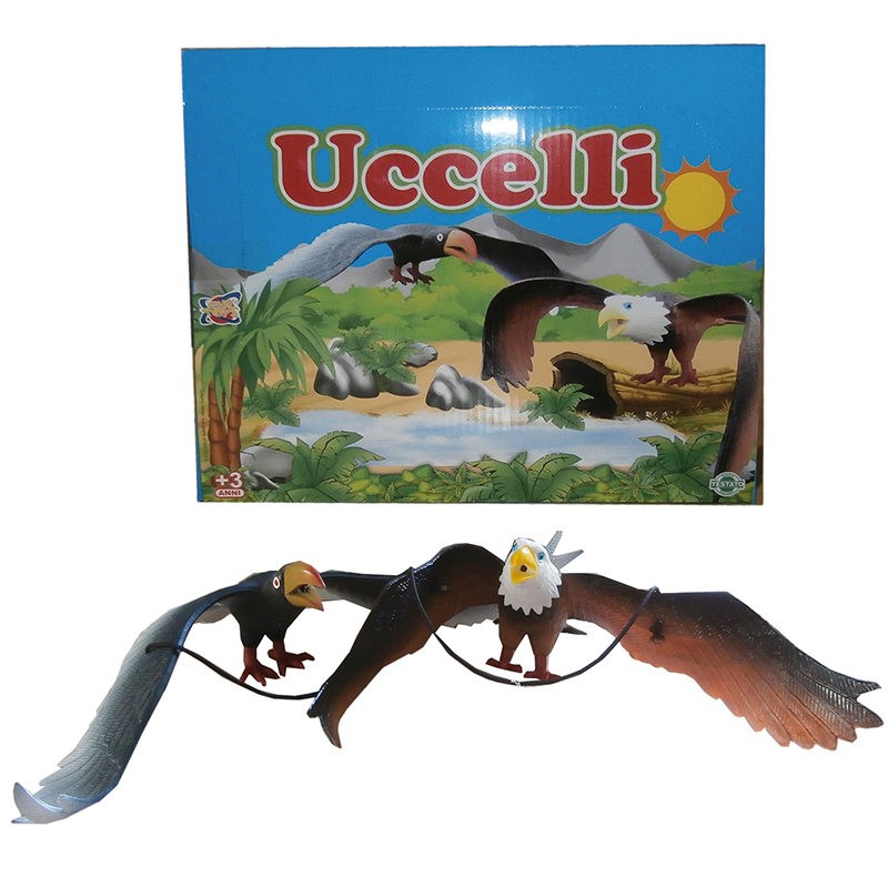 ANIMALI UCCELLI 2 MODELLI IN DISPALY