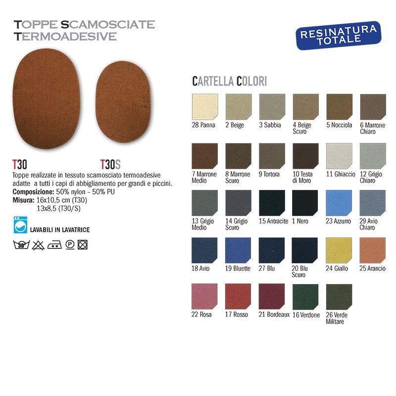 TOPPE SCAMOSCIATE TERMOADESIVE 16 X 10,5 CM BLU SCURO