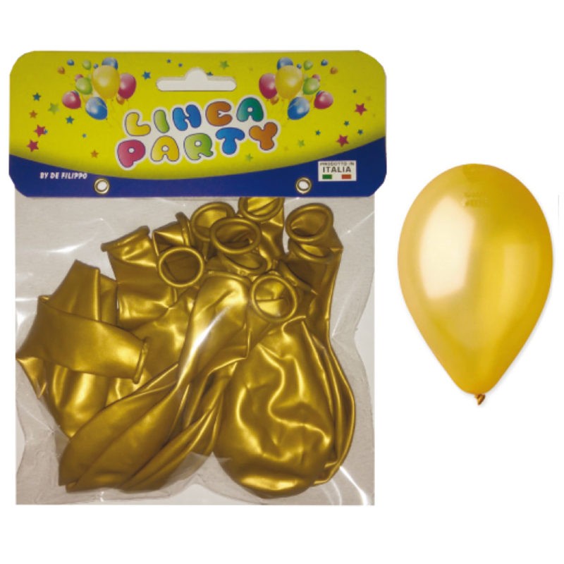 15 PALLONCINI METALLIZZATI G90 ORO