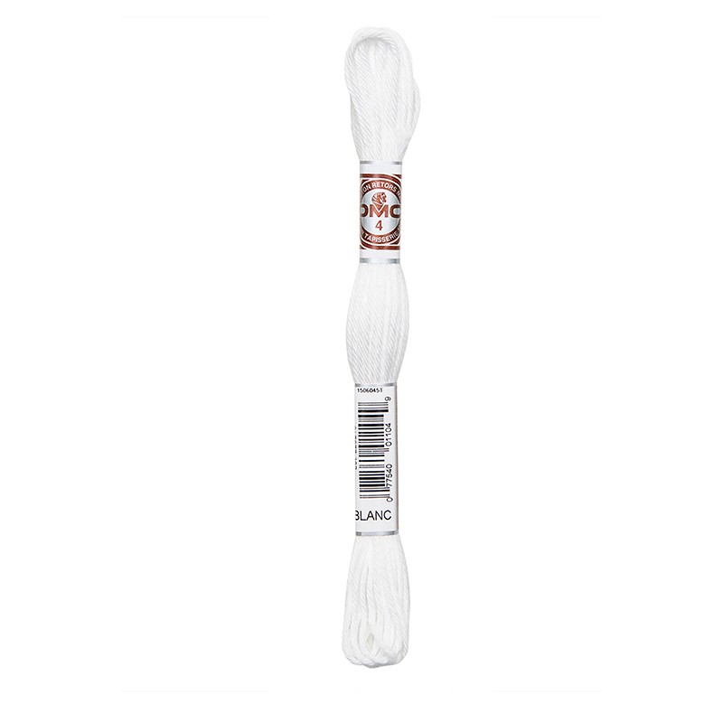 COTONE LANATO TITOLO 4 RETORS MAT 10 MT 6 MATASSINE COLORE BLANC