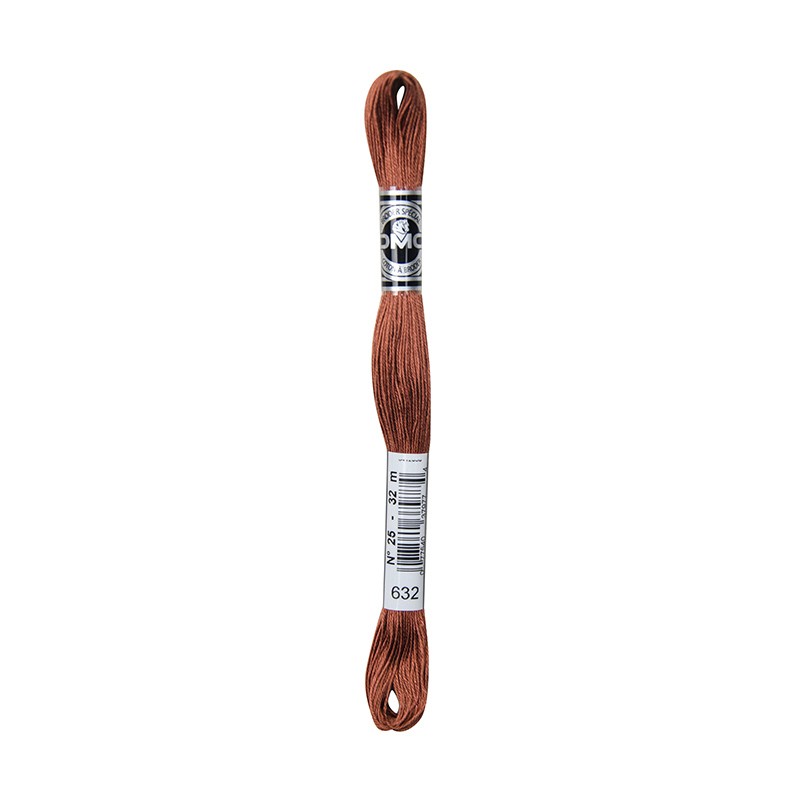 COTONE DA RICAMO 32 MT TITOLO 25 6 MATASSINE COLORE 632