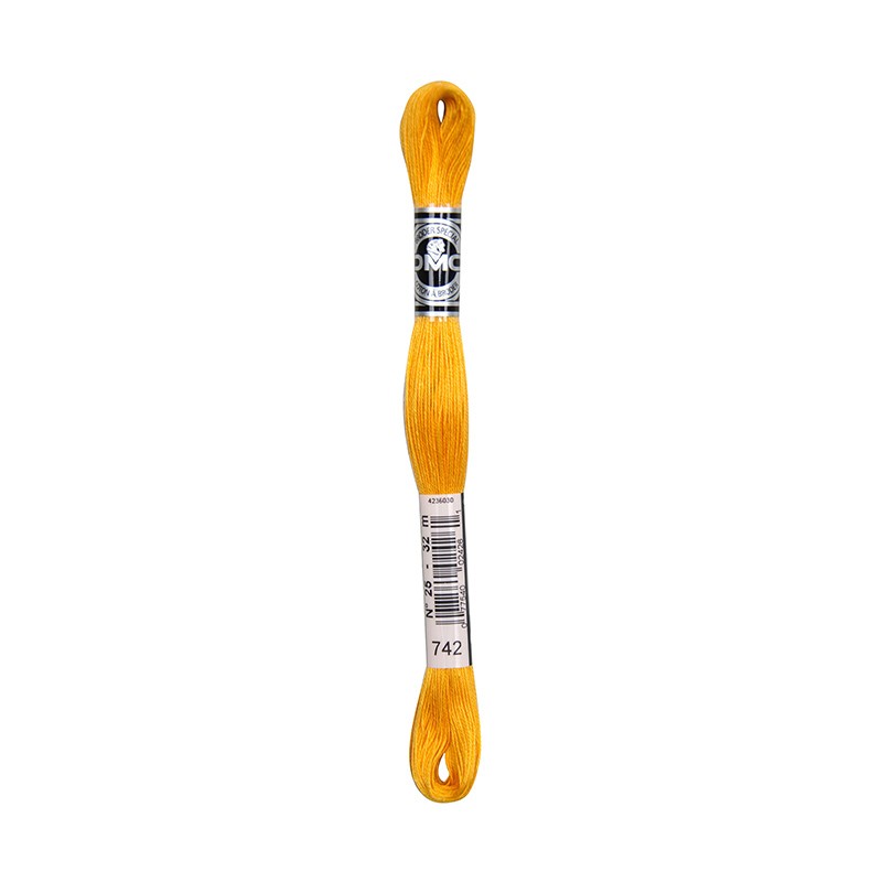 COTONE DA RICAMO 32 MT TITOLO 25 6 MATASSINE COLORE 742