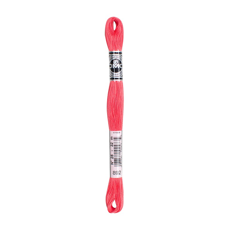 COTONE DA RICAMO 32 MT TITOLO 25 6 MATASSINE COLORE 892