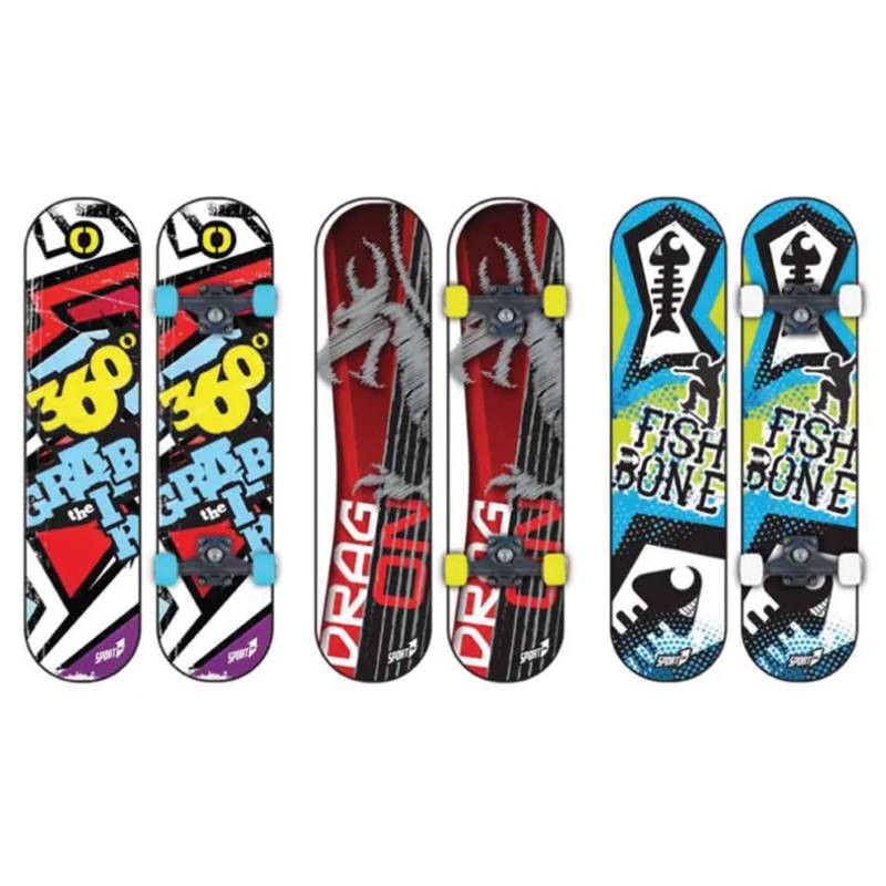 SKATEBOARD DOUBLE 3 DISEGNI 50 KG DOPPIA GRAFICA