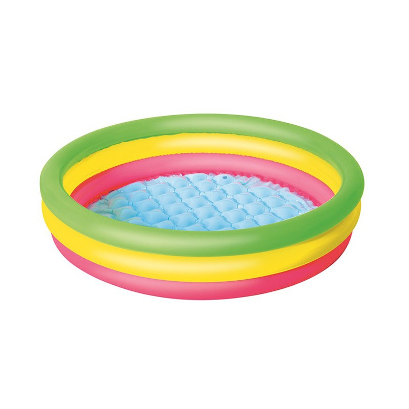 PISCINA SUMMER 3 ANELLI 102X25 CM FONDO GONFIABILE