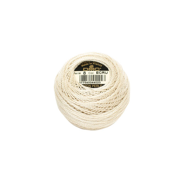 PERLE' COTON 80 MT TITOLO 8 1 GOMITOLO COLORE ECRU