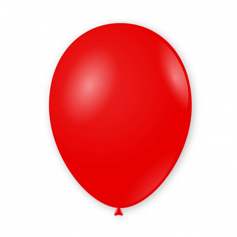 PALLONCINI PASTELLO 12'' 30 CM COL 28 ROSSO 100 PZ