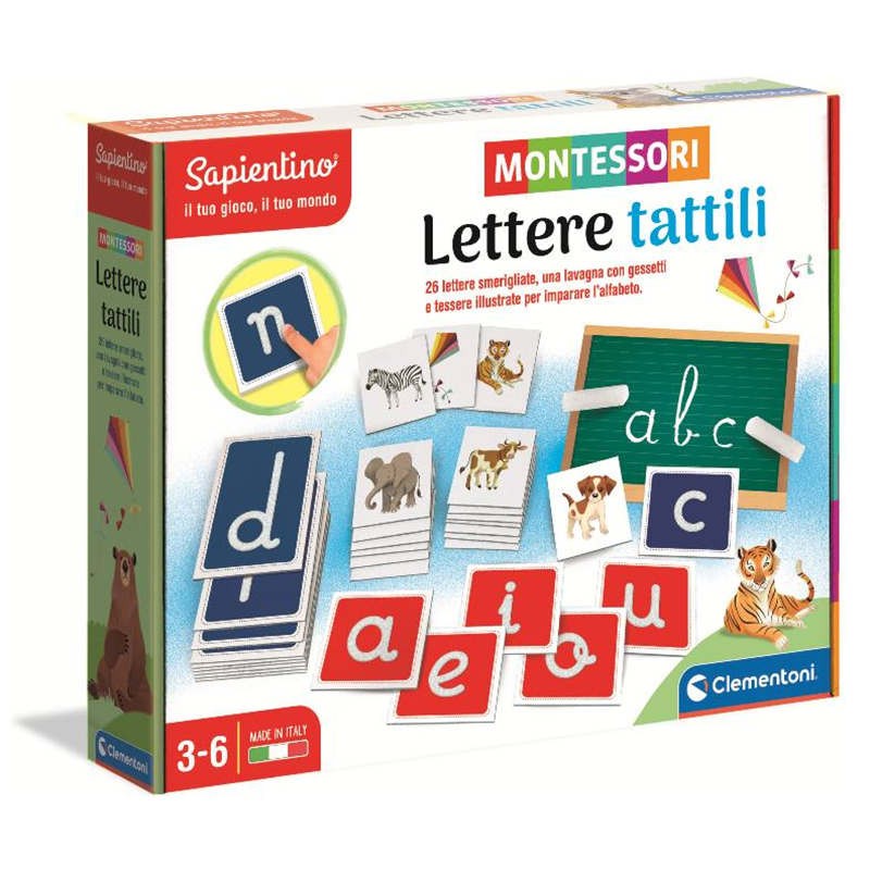 MONTESSORI LETTERE TATTILI CLEMENTONI