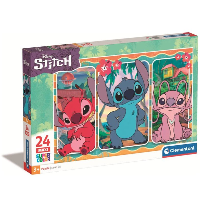 PUZZLE 24 MAXI DISNEY STITCH CLEMENTONI