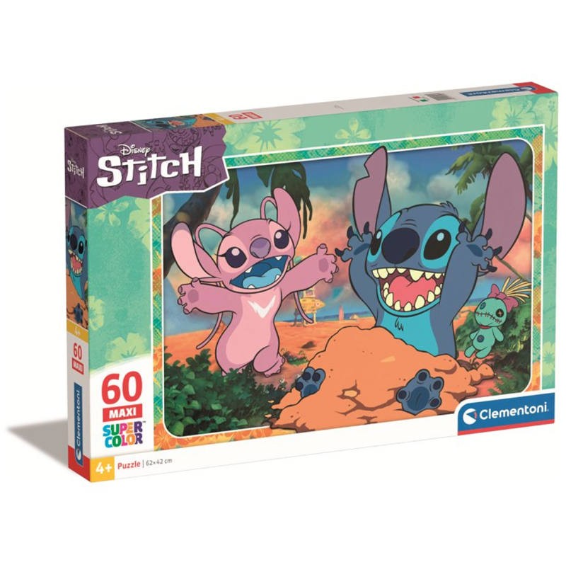 PUZZLE 60 MAXI DISNEY STITCH CLEMENTONI