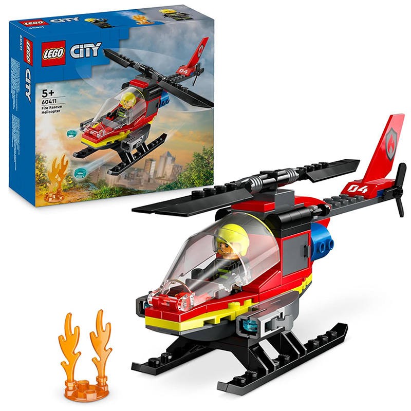 LEGO CITY ELICOTTERO DEI POMPIERI 60411