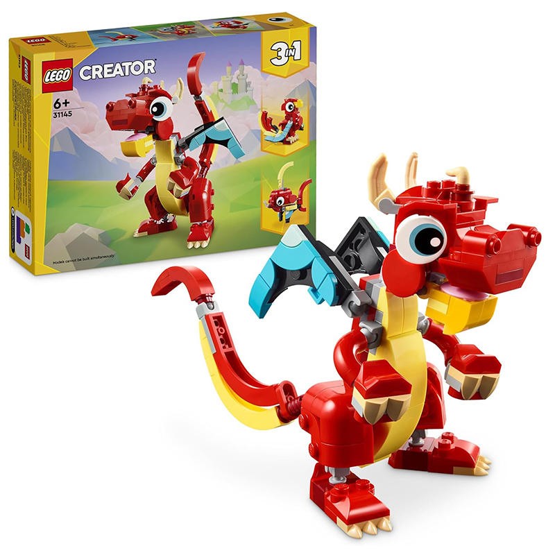 LEGO CREATOR DRAGO ROSSO 31145