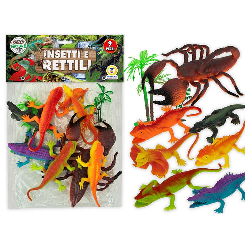 INSETTI E RETTILI 9 PZ