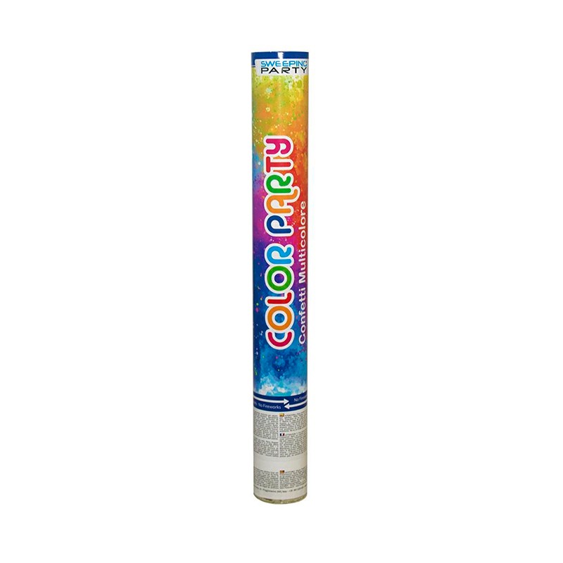 TUBO SPARACORIANDOLI 40 CM MULTICOLORE
