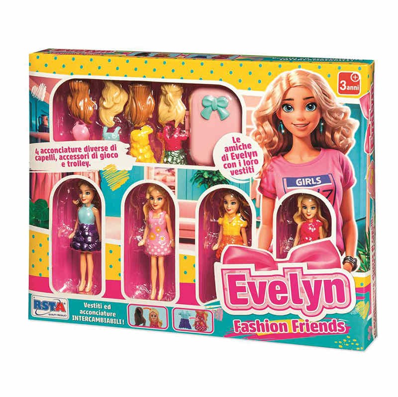 PLAYSET EVELYN 4 MINIBAMBOLE CON ACCESSORI