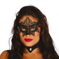 MASCHERA NERA STILE METALLO