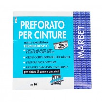 PREFORATO PER CINTURE TERMOADESIVO 50 METRI NERO MARBET