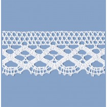 MERLETTO COTONE 63 MM ECRU 10 METRI