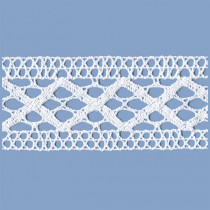 MERLETTO INCASSO COTONE 68 MM ECRU 10 METRI