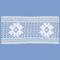 MERLETTO INCASSO COTONE 70 MM ECRU 10 METRI