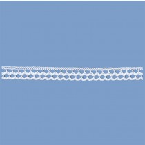 MERLETTO COTONE 15 MM BIANCO 20 METRI