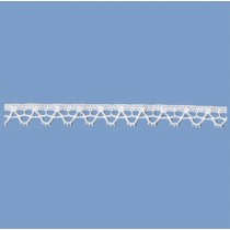 MERLETTO COTONE 15 MM BIANCO 20 METRI