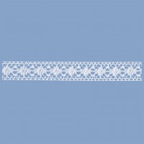 MERLETTO INCASSO COTONE 20 MM BIANCO 10 METRI