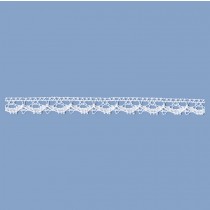 MERLETTO COTONE 13 MM BIANCO 20 METRI