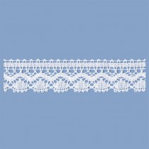 MERLETTO COTONE 34 MM BIANCO 10 METRI
