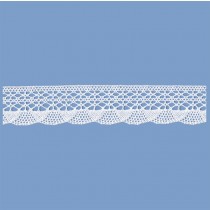 MERLETTO COTONE 30 MM BIANCO 20 METRI