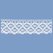 MERLETTO COTONE 42 MM BIANCO 10 METRI
