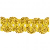 PASSAMANERIA GALLONE 25 MM 20 METRI COLORE ORO