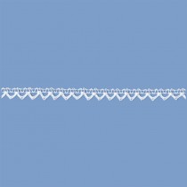 MERLETTO COTONE 9 MM BIANCO 20 METRI