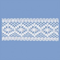 MERLETTO INCASSO COTONE 59 MM BIANCO 10 METRI