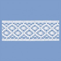 MERLETTO INCASSO COTONE 52 MM BIANCO 10 METRI