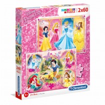 PUZZLE 2X60 PRINCESS CLEMENTONI