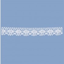 MERLETTO COTONE 20 MM BIANCO 20 METRI