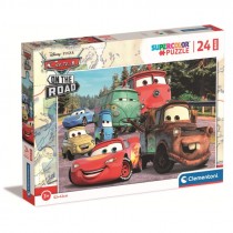 PUZZLE 24 MAXI CARS ON THE ROAD CLEMENTONI