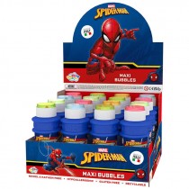 MAXI SPIDER-MAN GIOCO BOLLE 175 ML ESPOSITORE 16 PZ