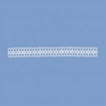 MERLETTO INCASSO COTONE 18 MM BIANCO 20 METRI