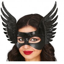 MASCHERA NERA CON ALI